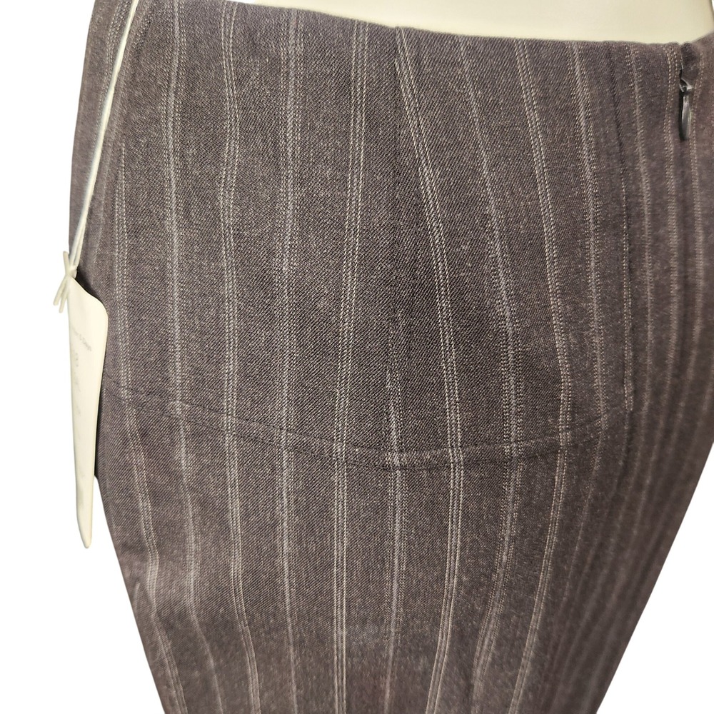 VTG Carlisle wool pinstripe pencil skirt New‎ with Tags Charcoal Size 6 - Picture 4 of 7